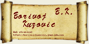 Borivoj Kuzović vizit kartica